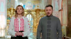 Война, 12 апреля. Владимир и Елена Зеленские: «Увидеть спокойные дни и ночи, победы мира на всей нашей земле». Как выглядит «пасхальное перемирие»